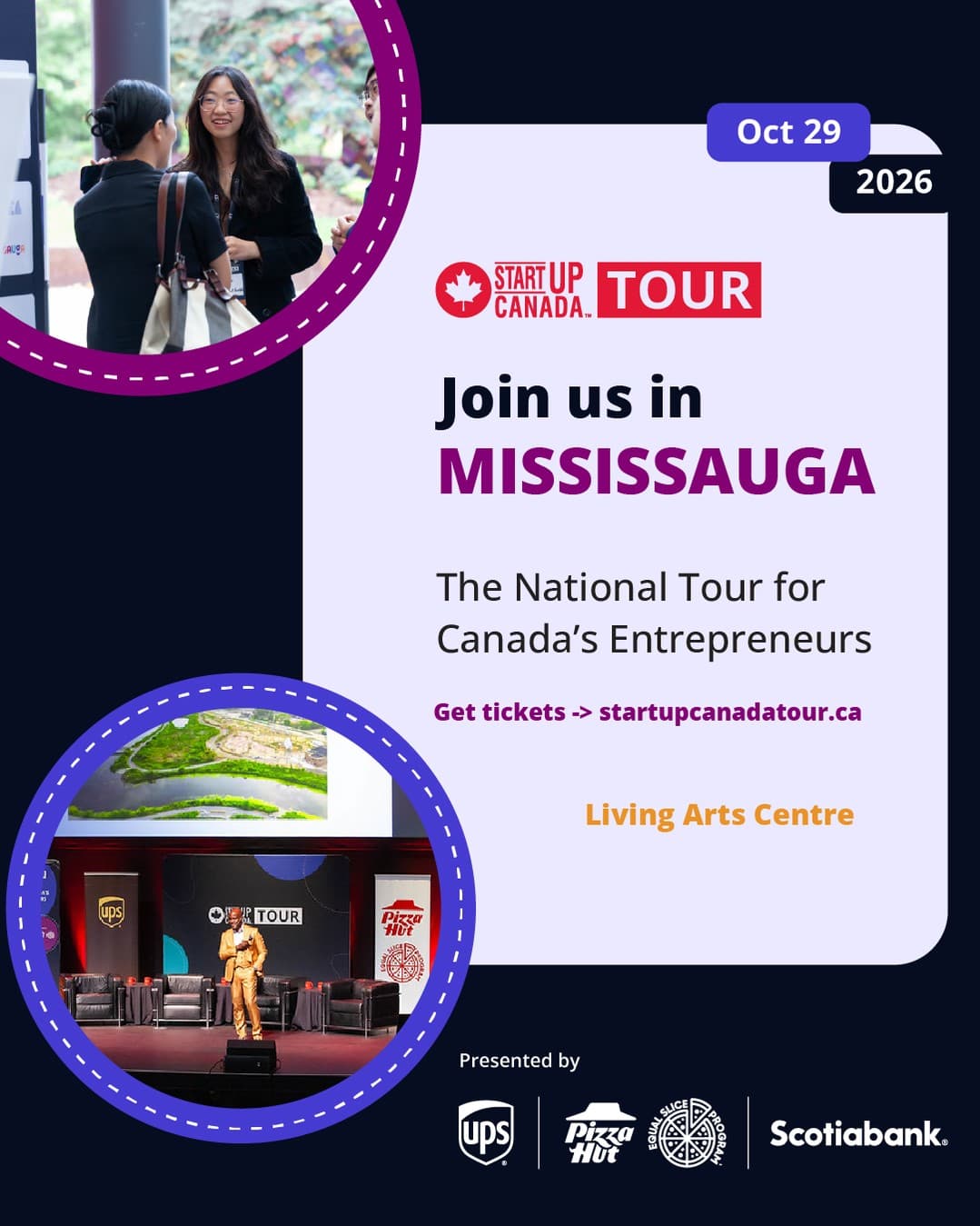 Poster for Startup Tour Mississauga